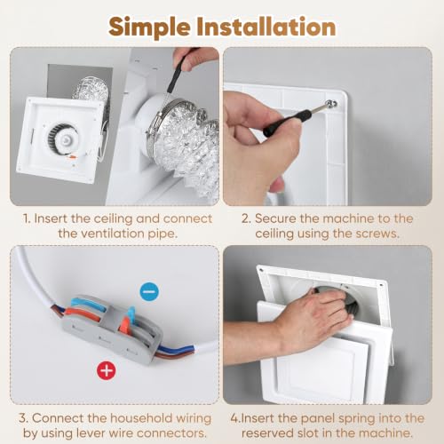 Bathroom Exhaust Fan with Light 3CCT