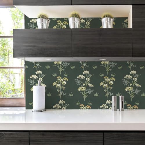 Vintage Floral Peel and Stick Wallpaper Botanical Contact Paper