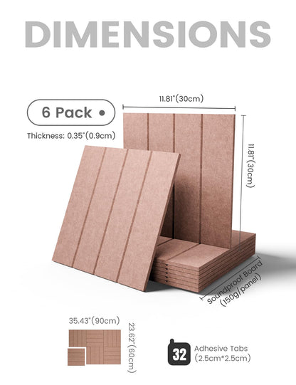 Felt Bulletin Board & Cork Board Alternative 36'' x 24'' (Boho-1 / Bold-stripe 6-pack)