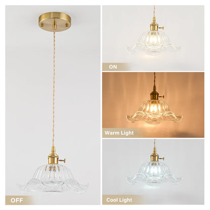 Vintage Pendant Lights Kitchen Island 2 Pack (Transparent 2PK)