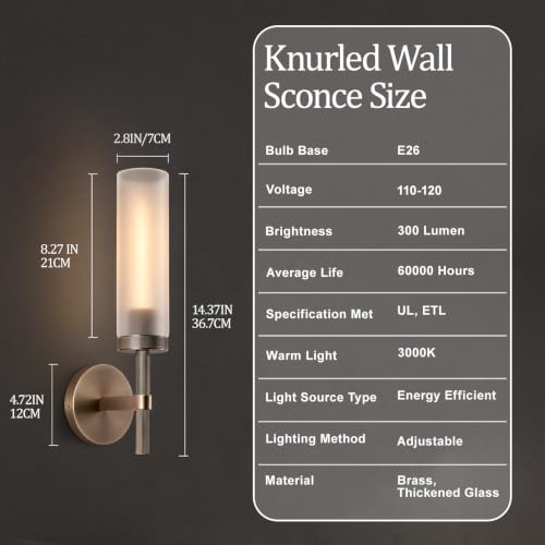 Knurled Wall Sconces