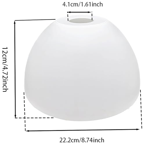 2 PCS Bowl Lamp Shade 1.65 in Fitter Floor Lamp Cover Replacement