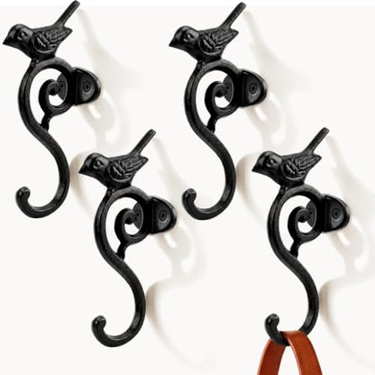 Cast Iron Black Bird Hook