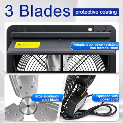 Nyhtqelz Shutter Exhaust Fan