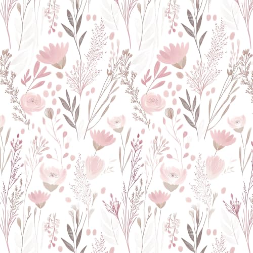 Peel and Stick Wallpaper Floral Wallpaper Vintage Flowers Contact Paper