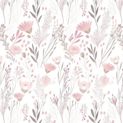 Peel and Stick Wallpaper Floral Wallpaper Vintage Flowers Contact Paper