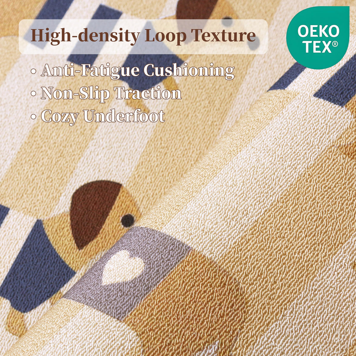 Waterproof 3x5 Runner Rug Non Slip Floor Runners for Dogs (Sau Beige / 3' x 5' (Runner))