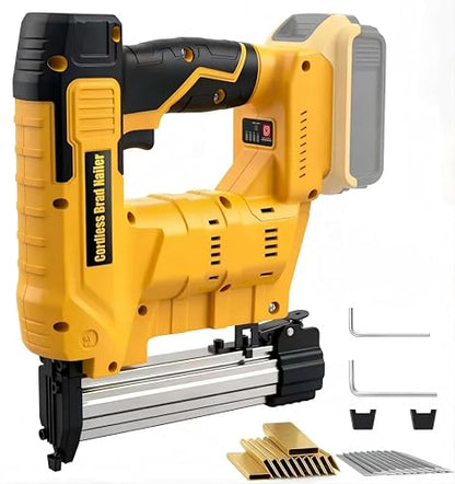 2-in-1 Cordless 18GA Brad Nailer/Stapler, Nail Gun/Staple Gun Battery Powered with Brad Nails/Staples