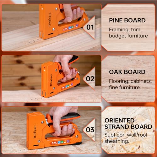4-in-1 Heavy Duty Upholstery Staple Gun with 4000 Staples