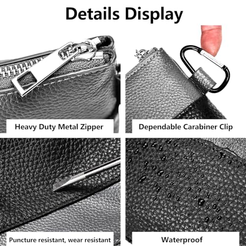 Leather Tool Bag Zipper Pouch
