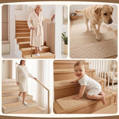 Non Slip Stair Treads for Wooden Steps