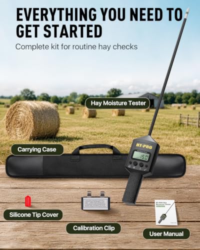 Hay Moisture Tester with 20" Probe