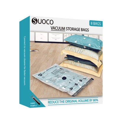 Vacuum Storage Bags for Travel & Home with Pump (8 Combo)