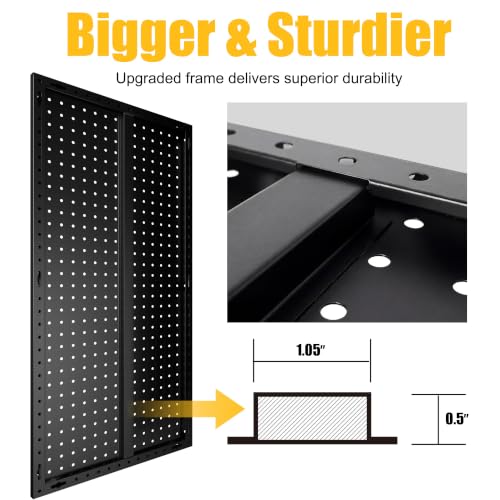 2 4 Pcs Metal Pegboard Panels