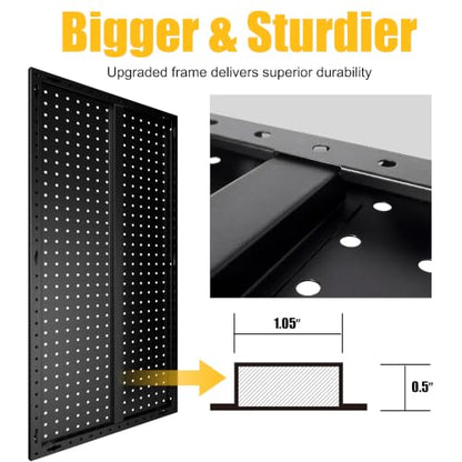 2 4 Pcs Metal Pegboard Panels