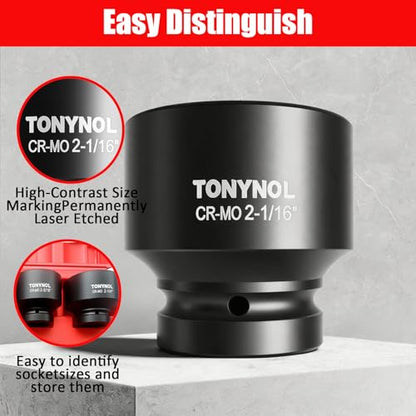 1" Inch Drive Impact Socket Set