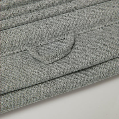 No Drill Roman Shades Cordless Blinds Blackout for Indoor Windows (Dark Grey / 23"W x 50"H)
