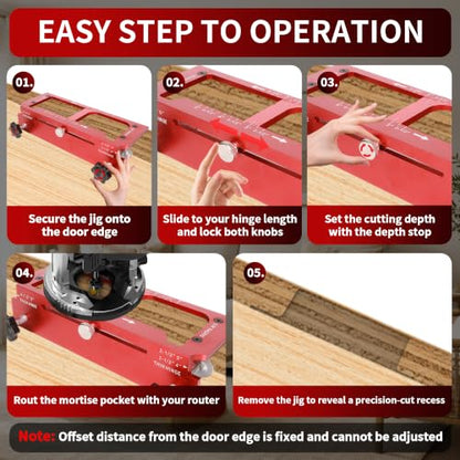 Door Hinge Lock & Latch Installation Kit