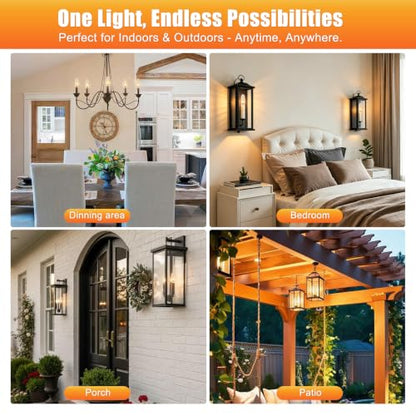 Flame Light Bulb E12 LED Realistic Flickering Fire Candelabra Decor