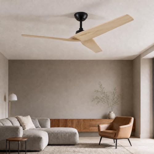 Wood Ceiling Fan No Light