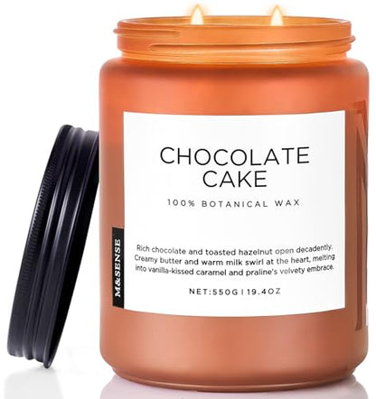 Chocolate Cake Scented Candle Rich Baking Dessert Scent for Winter (Large Jar / Chocolate Cake)