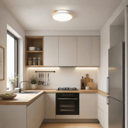 Modern Wood Dimmable Ceiling Light