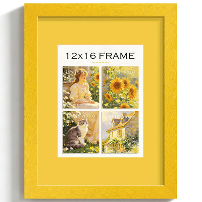 12x16 Mustard Yellow Frame (Mustard Yellow Frame Yellow Mat / 12x16)