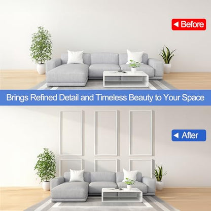Peel and Stick Wall Molding Kit (54 x 24in)