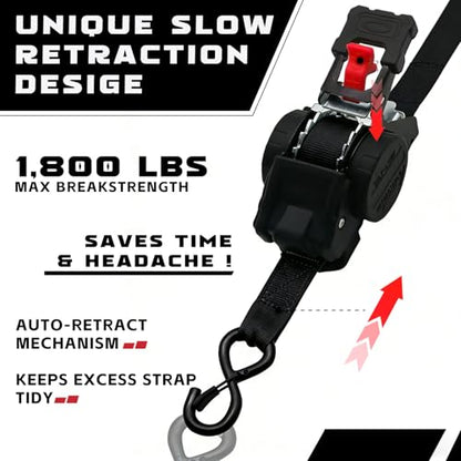 Retractable Ratchet Straps