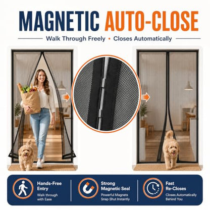 Magnetic Screen Door Mesh