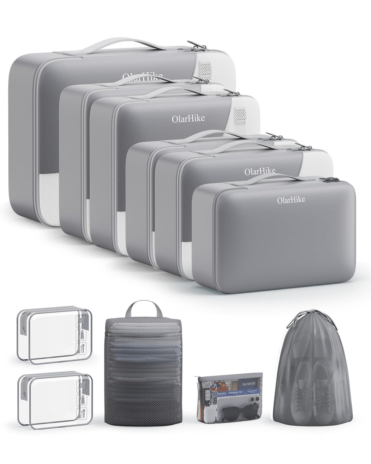 Packing Cubes for Travel (04 Gray)
