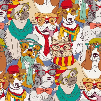 Cute Dog Wallpaper Peel and Stick Wall Paper