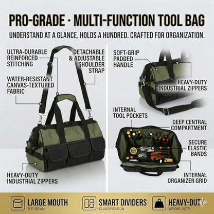 Tool Bag Heavy Duty Tool Organizer for Men