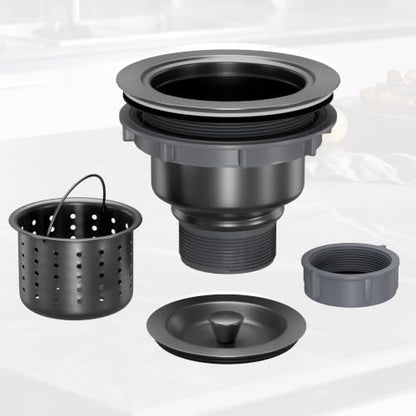 Kitchen Sink Drain Removable Deep Sink Strainer Basket with Sink Stopper