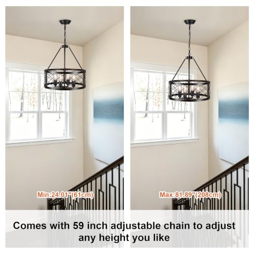 Black Farmhouse Chandelier