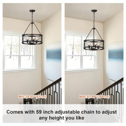 Black Farmhouse Chandelier