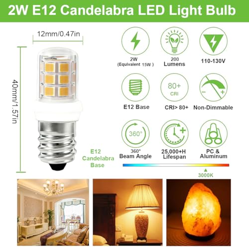 E12 C7 Salt Lamp Bulbs