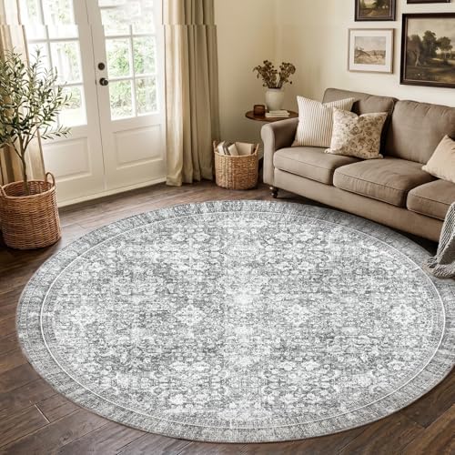 Round Rug 8ft (Light Grey / 8' (Round))