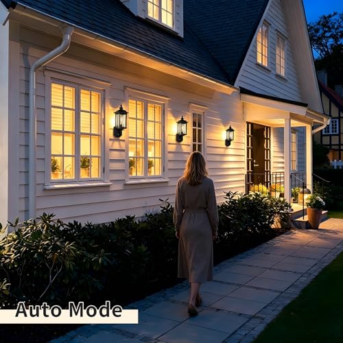 JYO 16" Motion Sensor Outdoor Wall Light Fixtures (01-BK-MA)