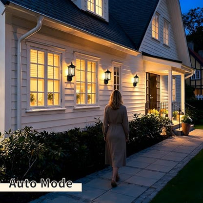 JYO 16" Motion Sensor Outdoor Wall Light Fixtures (01-BK-MA)