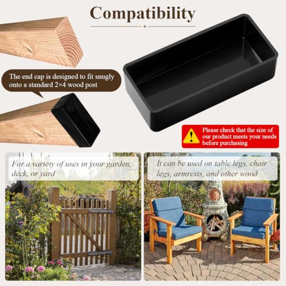 2x4s Wood Post End Cap