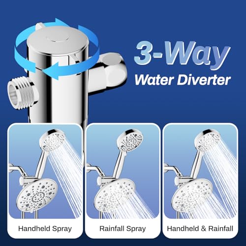 8" Dual Shower Head Combo