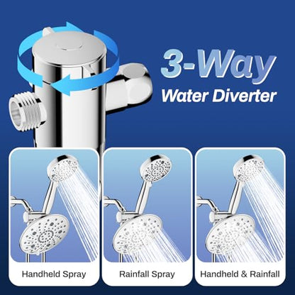 8" Dual Shower Head Combo