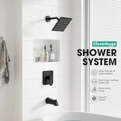 Shower Faucet Set Matte Black