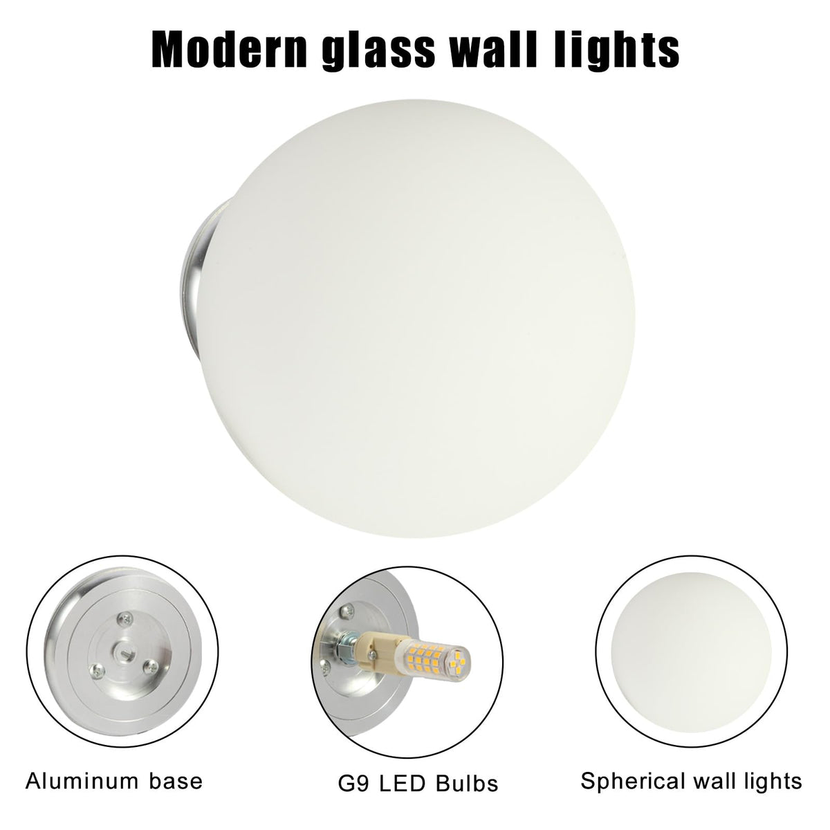 Modern Round Ceiling and Wall Fixture for Hallway Entryway Bedroom Bedside Living Room (Silver 5.5")