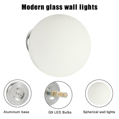 Modern Round Ceiling and Wall Fixture for Hallway Entryway Bedroom Bedside Living Room (Silver 5.5")