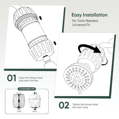 HD Multi Stage Shower Filter Replacement Cartridge for SF400 & SF500