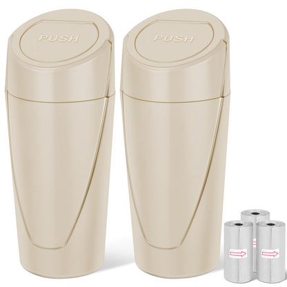 Car Trash Can (Beige / Round)
