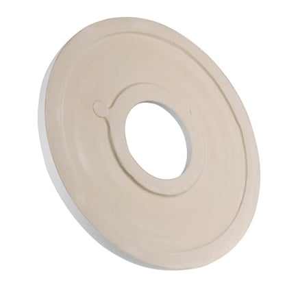 12-1/2" OD x 3-15/16" ID x 1-3/8"P Beaded Round Ceiling Medallion,Primed PU Foam Ceiling Trim for Chandeliers, Ceiling Fans and Pendant Lights,1pcs