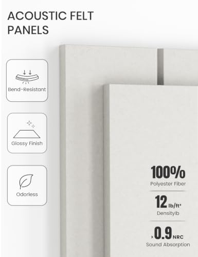 48" x 36" Large Felt Bulletin Board (Milky White / Bold-stripe 12-pack)